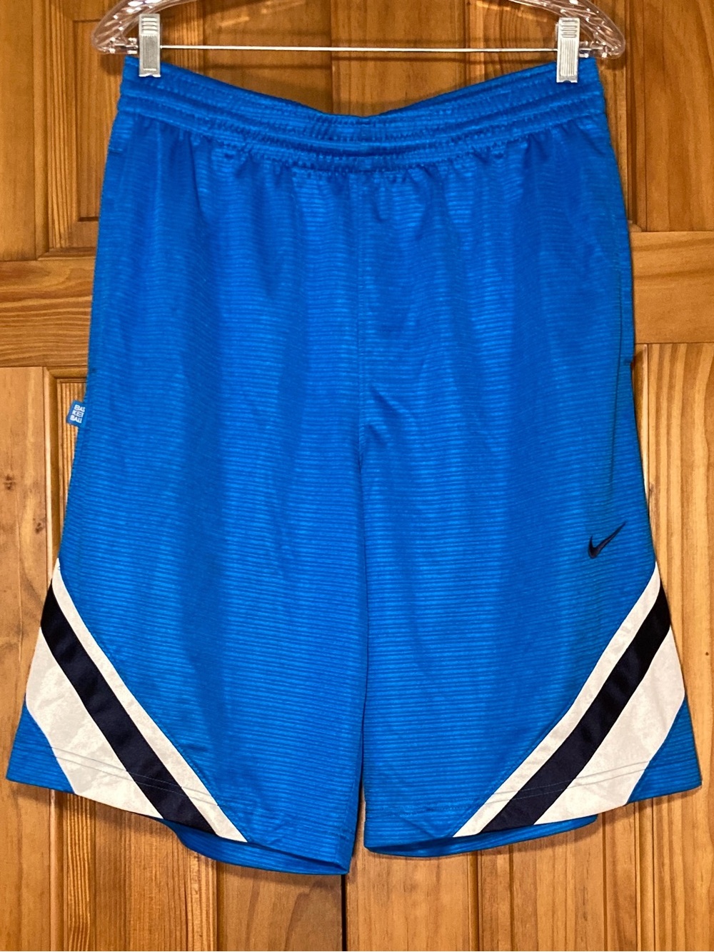 EUC Nike Basketball Athletic Shorts Long Blue Men's M Medium